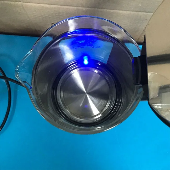 A double walled faux leather electric kettle for household  Cordless electric kettle double layer anti-scalding  electric kettle