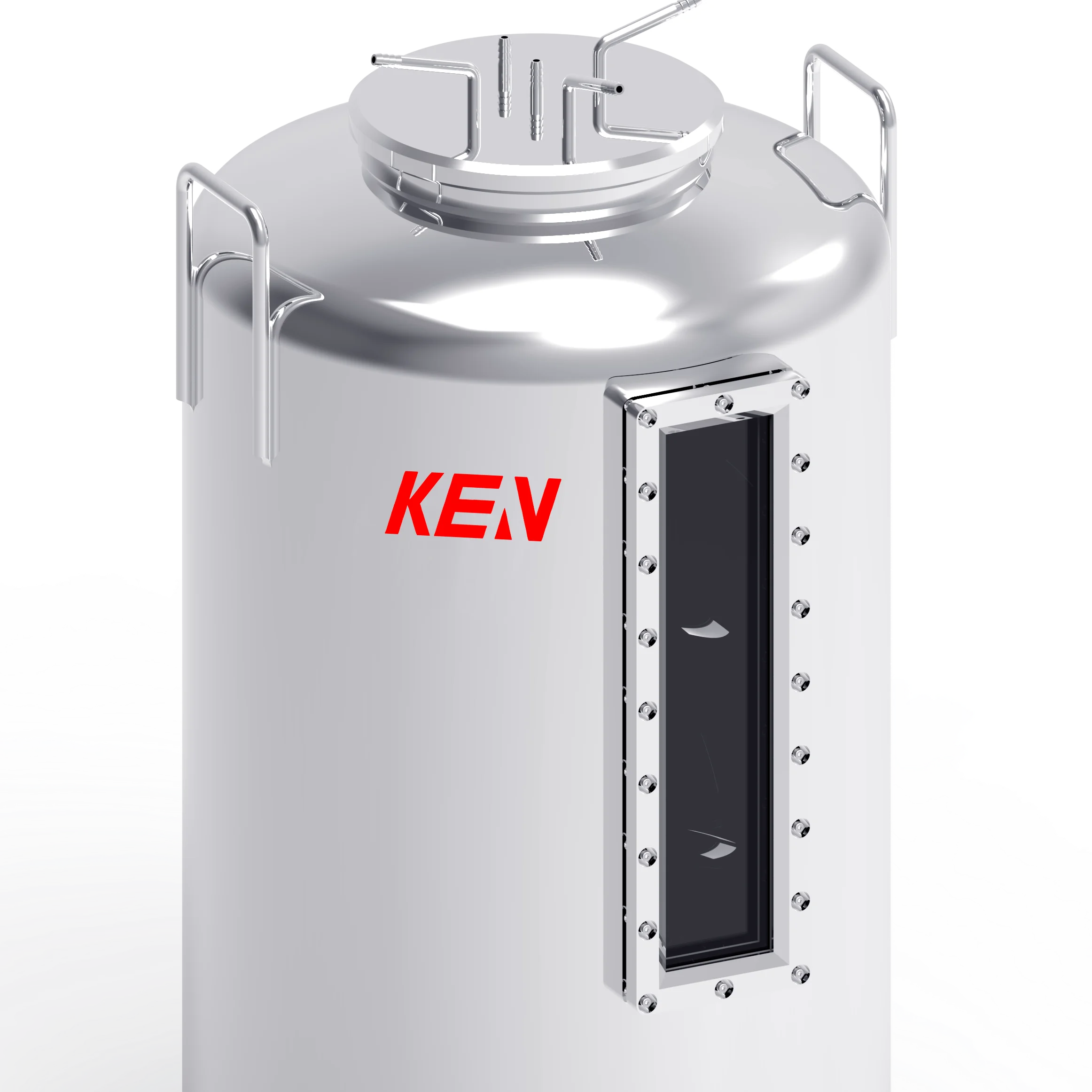 Pressure Storage Tank for Sale Mechanical Polishing Horizontal Style Dish-bottom Stainless Steel Transportation and Storage KEAN