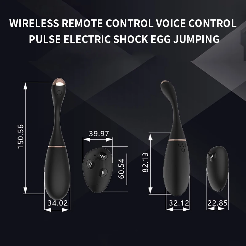 Intelligent Sound Control Electric Shock Jumping Eggs Wireless Remote Control Vibrating Massage Sex Machine