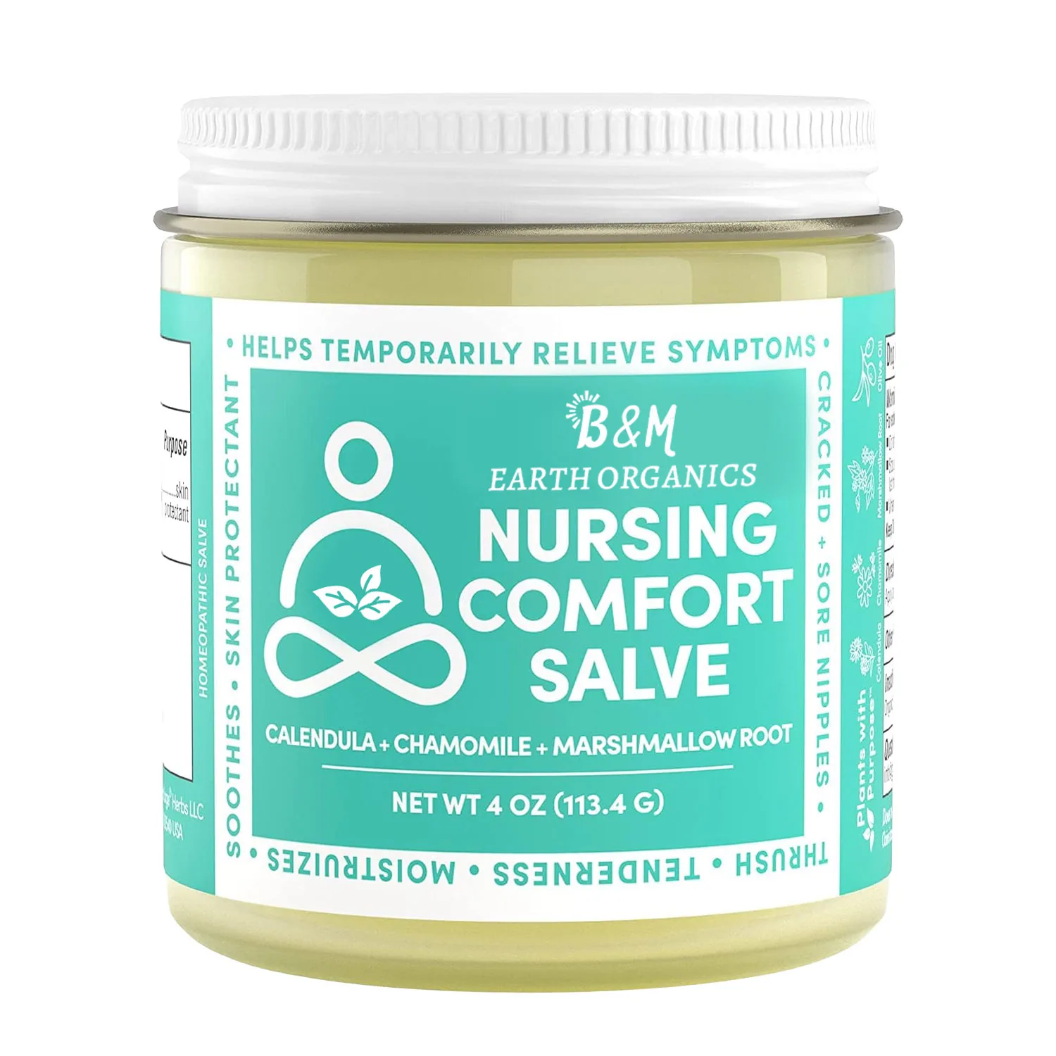 All Natural Nursing Comfort Breastfeeding Balm For Nipples Soothes Moisturizes Skin