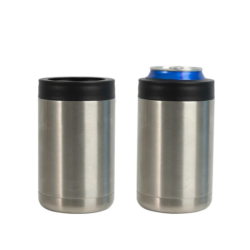 Custom 12oz Stainless Steel Cola Beer Bottle Can Cooler Holder With Logo