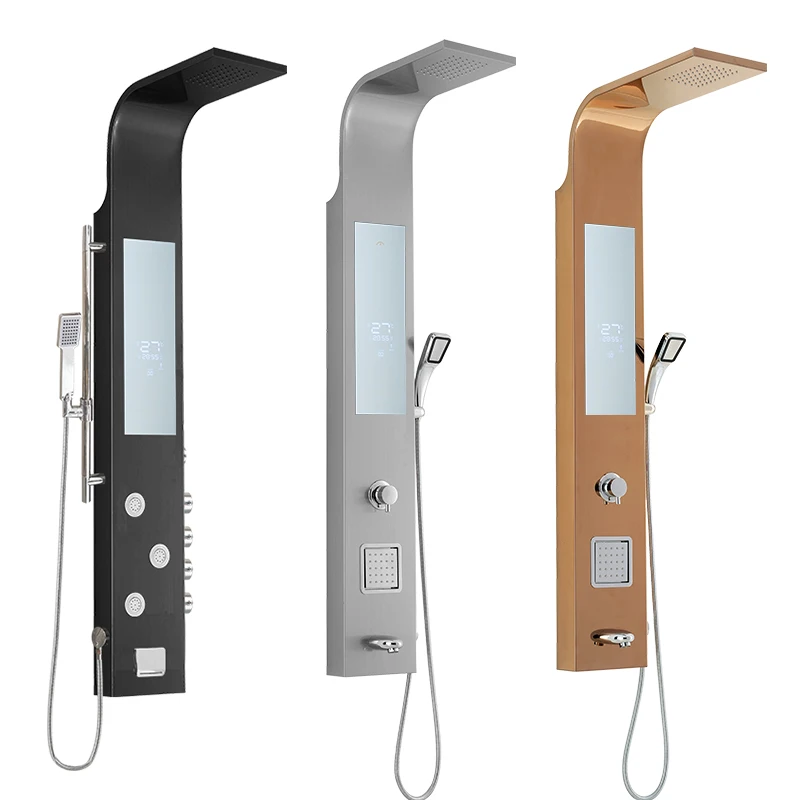 
 Производство аксессуаров для ванной комнаты, душевая панель из нержавеющей стали A2, современный дизайн, набор для ванной, душевая колонка  