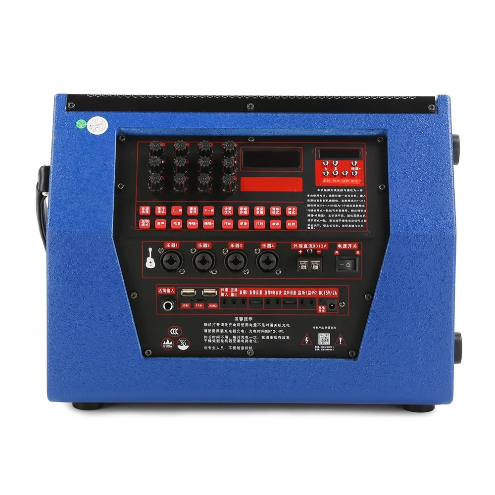 Factory Price Karaoke Subwoofer DJ Outdoor Speaker System FM Radio TF Card Microphone Party Speaker