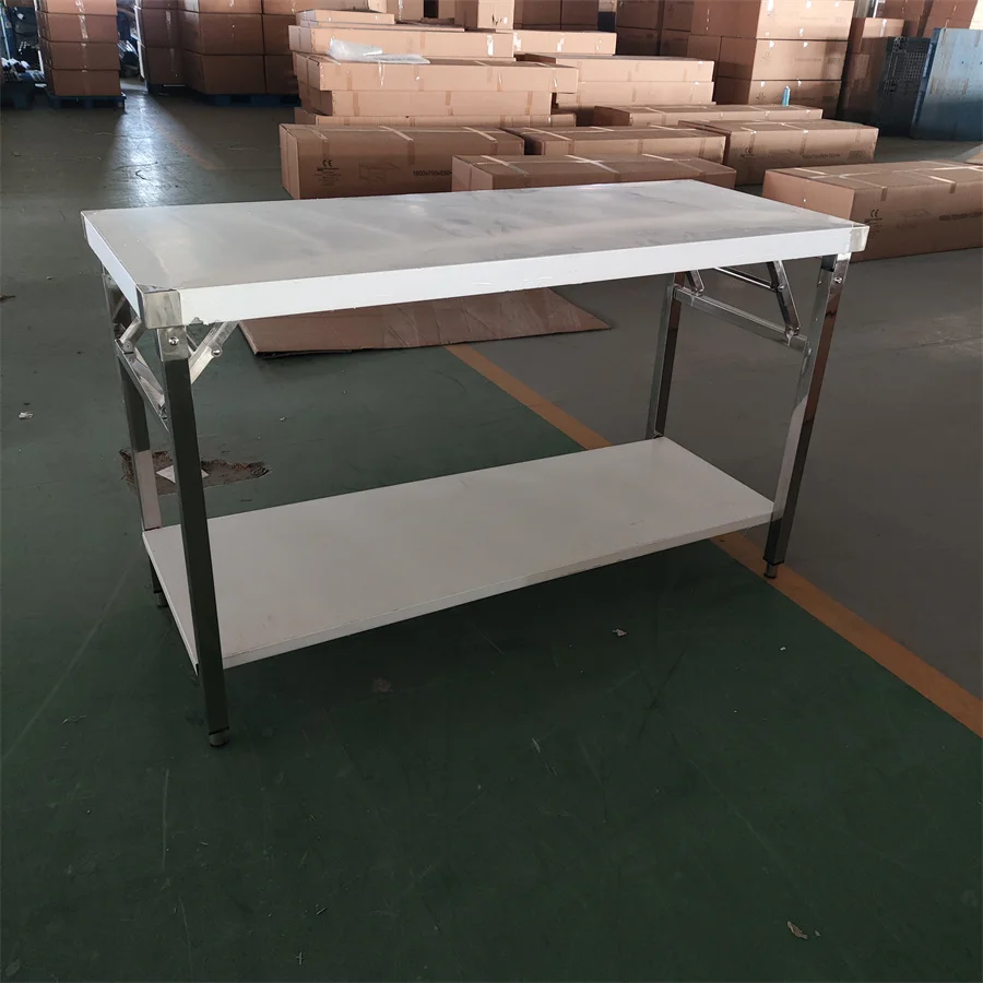 Commercial Kitchen Equipment Restaurant Knocked-down Lab Stainless Steel folding Work Table