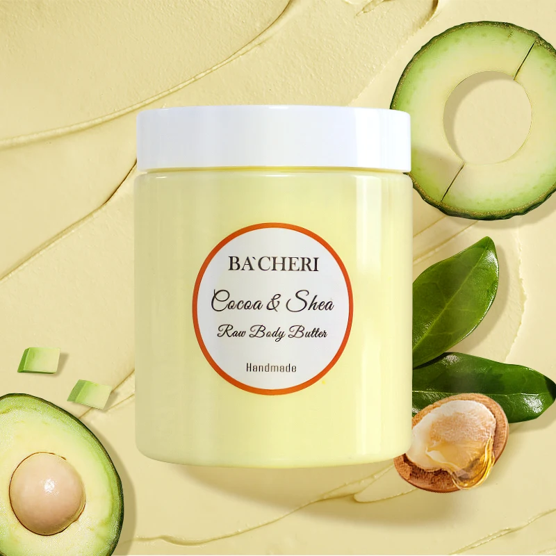 Kangrong Organic Private Label Skin Care Moisturizing Cocoa Whipped Shea Body Butter Whitening Body Cream