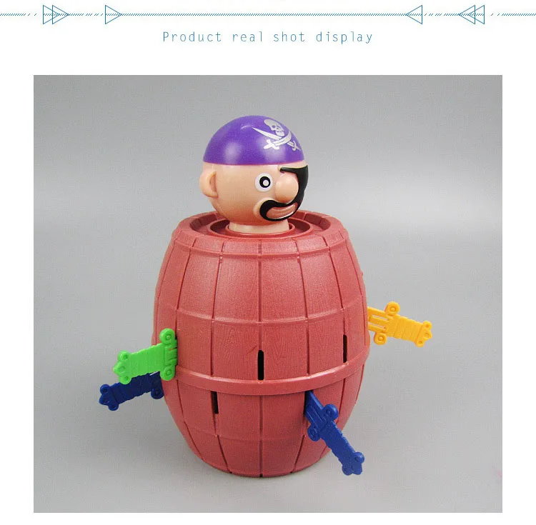 
Fancy Barrel Novelty Toy Jumping pirate bucket for children or adults Lucky Stab Toys Game at Party Gathering 