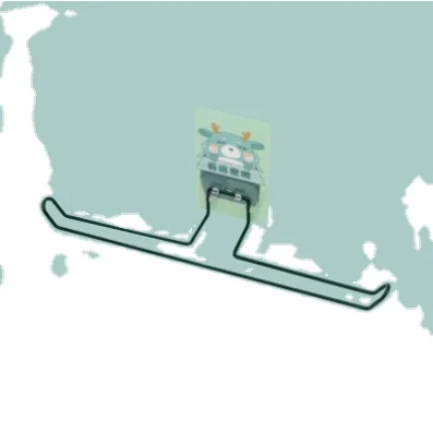 Household cartoon non-punching hanger storage rack multi-function balcony hanger storage rack finishing hanger storage rack