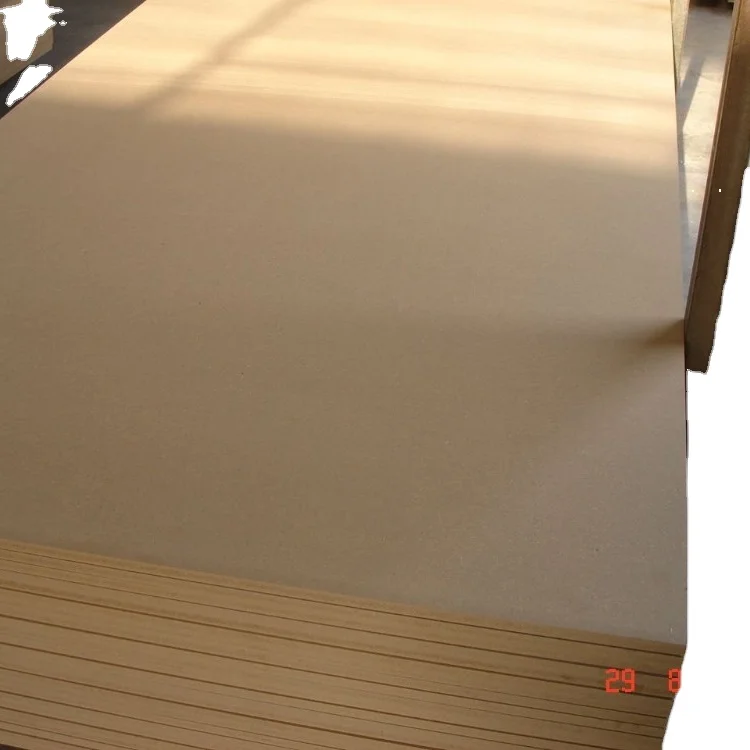 Best quality 3mm 6mm 12mm 15mm 18mm raw plain fibreboards mdf wood board for furniture making