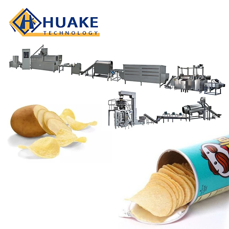 Compound Pringles Potato Chips Production Line Production Line Automatic Fresh Potato Chips Production Line Automatic Lays