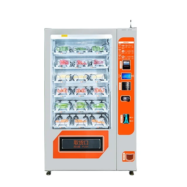 Fresh food merchandiser fresh vegetable and fruit vending machine