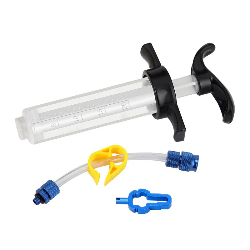 Bicycle Tubeless Tire Liquid Injection Tool Tire Tubeless Sealant Injector Syringe Rubber Hose Kit for MTB Bike Repair Tool