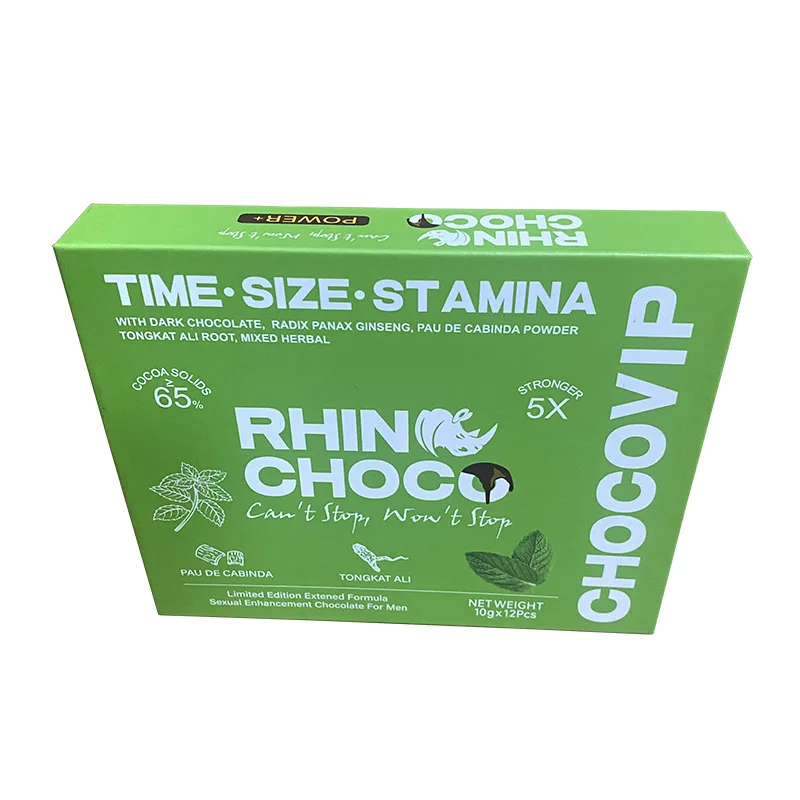 Rhino Choco vip Chocolate Custom logo  packing honey packaging gift  box