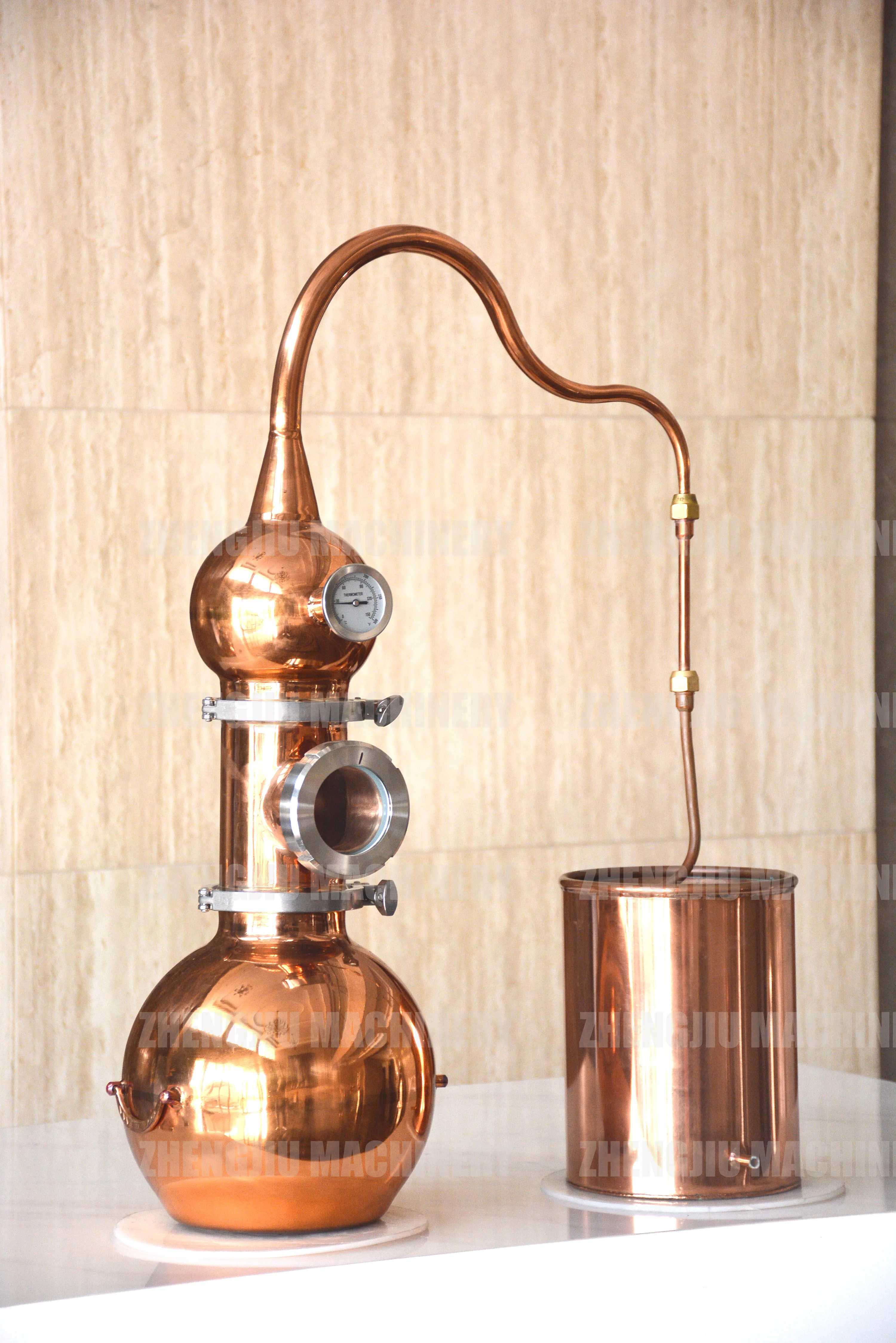 ZJ 5L Home Essential Oil Distiller laboratory distillation column Lavender Essential Oil Distillation Equipment