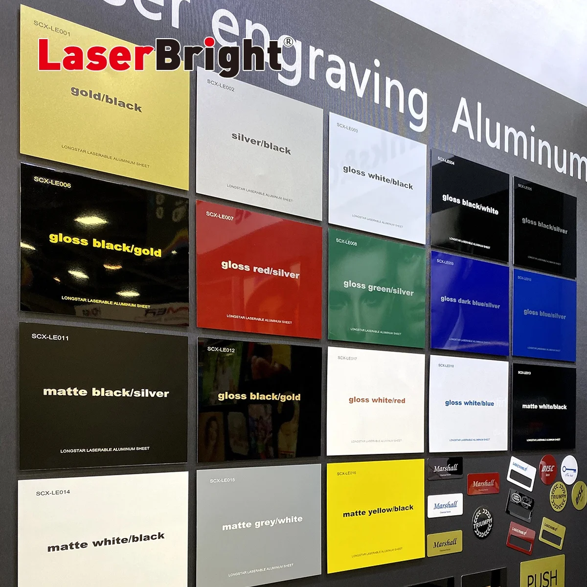 LaserBrigh Laser Aluminum License plate Laser engraving car blank engravable 6'x12' auto number plates blank custom printing