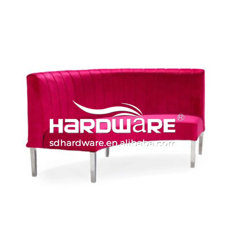 Hot Pink Velvet Couple Wedding Banquettes Relaxing Sofa Chair Events