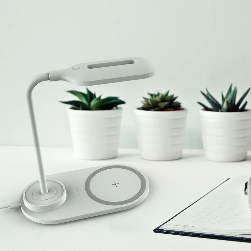 Новое поступление 2020, быстрое зарядное устройство, беспроводная лампа для зарядки, светодиодная настольная лампа в форме Луны с беспроводным зарядным устройством