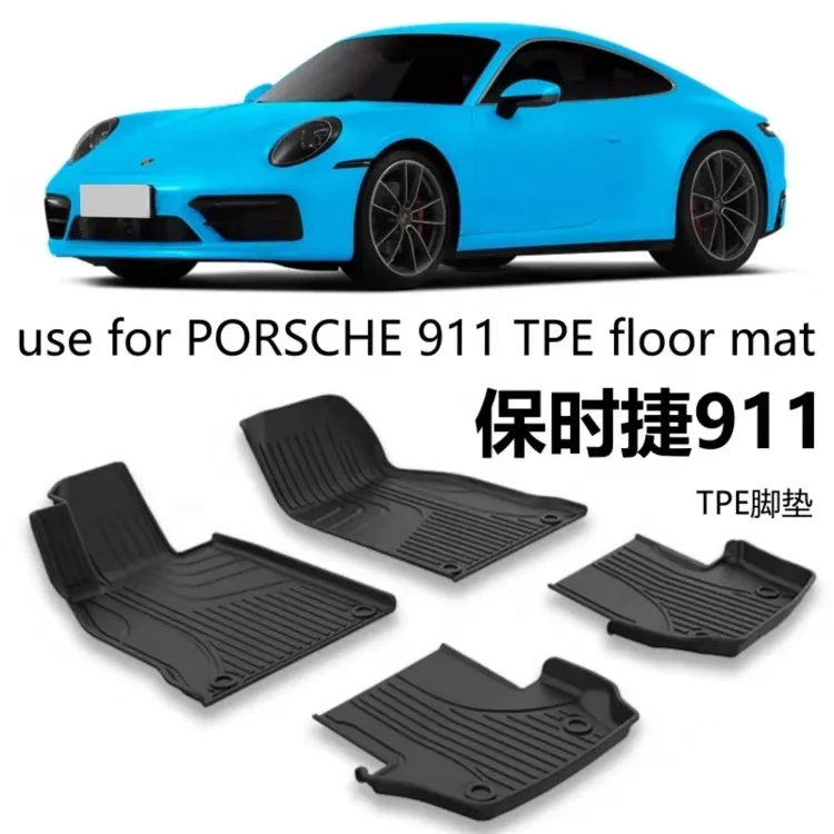 Оптовая продажа автомобильный напольный коврик TPE 3D 5D для PORSCHE 911 TAYCAN Cayenne 955 957 2011-2018 2019 2020 индивидуальный чехол ног I