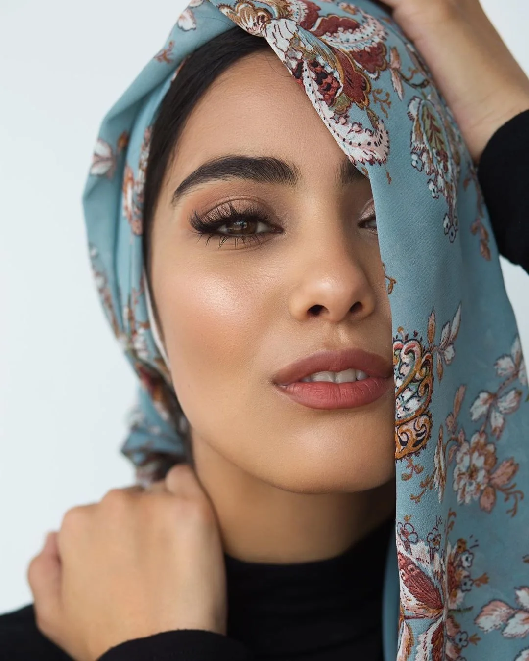 
Новый женский шифоновый шарф hijab с принтом на заказ 