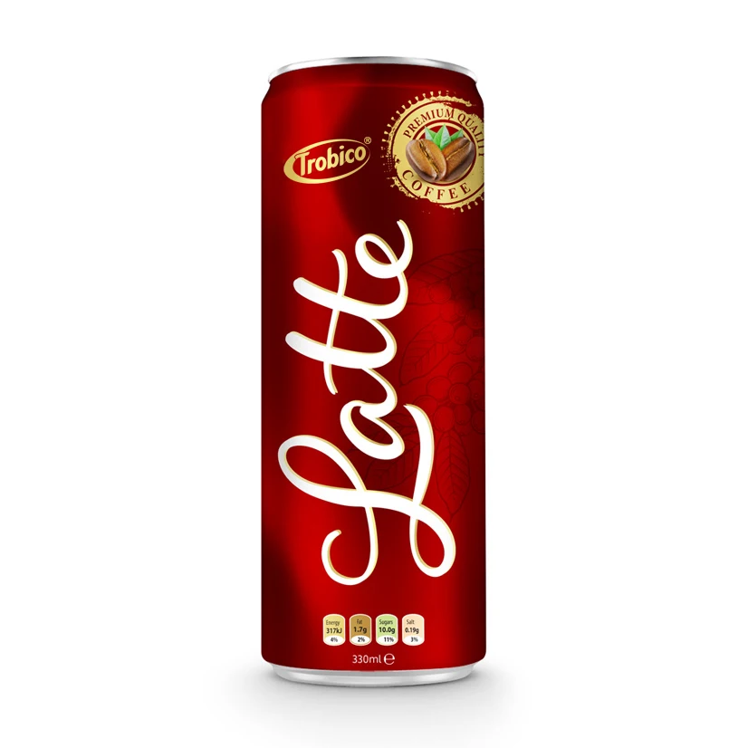 Customized printing beverage producer canned coffee drink In factory black coffee for bars and travels