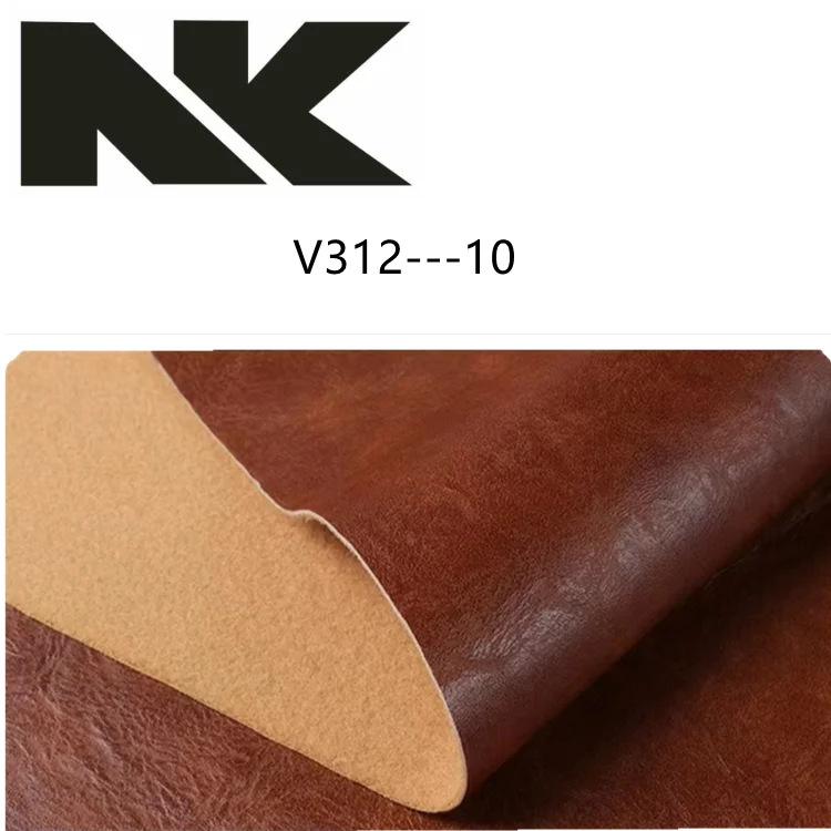 V312  1.2mm Crazy Horse Two Colors Tone Semi - PU Synthetic Leather for brief cases ,  handbags , shoes,sofas