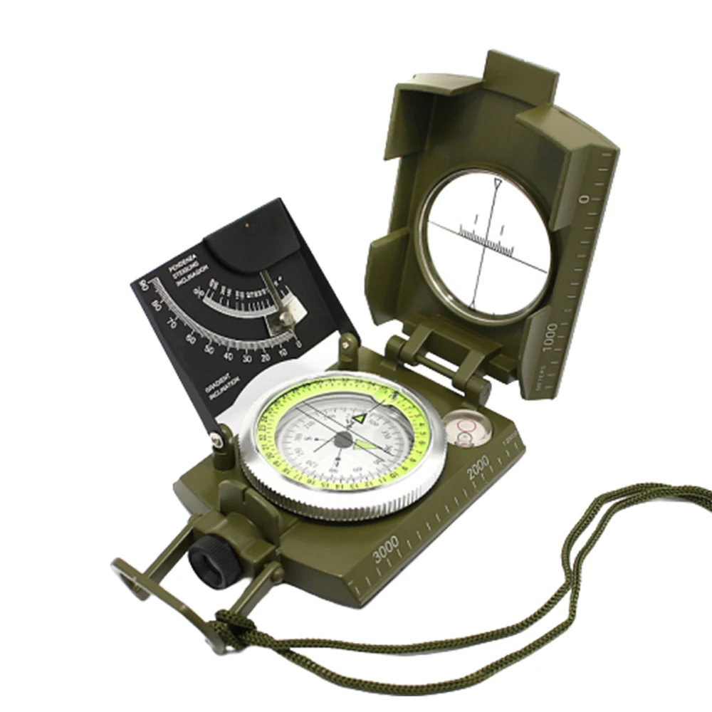 K4074 Hot Sale Popular  Foldable Multifunction Camping Compass Zinc Alloy Antique Compass