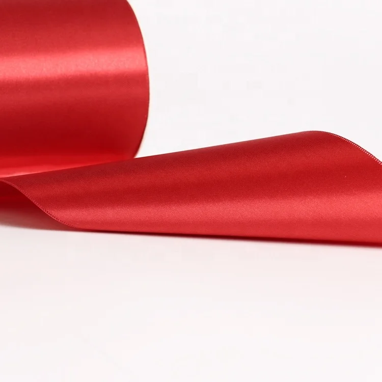 Satin Ribbon China Supplier Embossed Edge Pressed Edge Polyester RIBBONS Single Face 100% Polyester Solid Color Patterned 1 Day