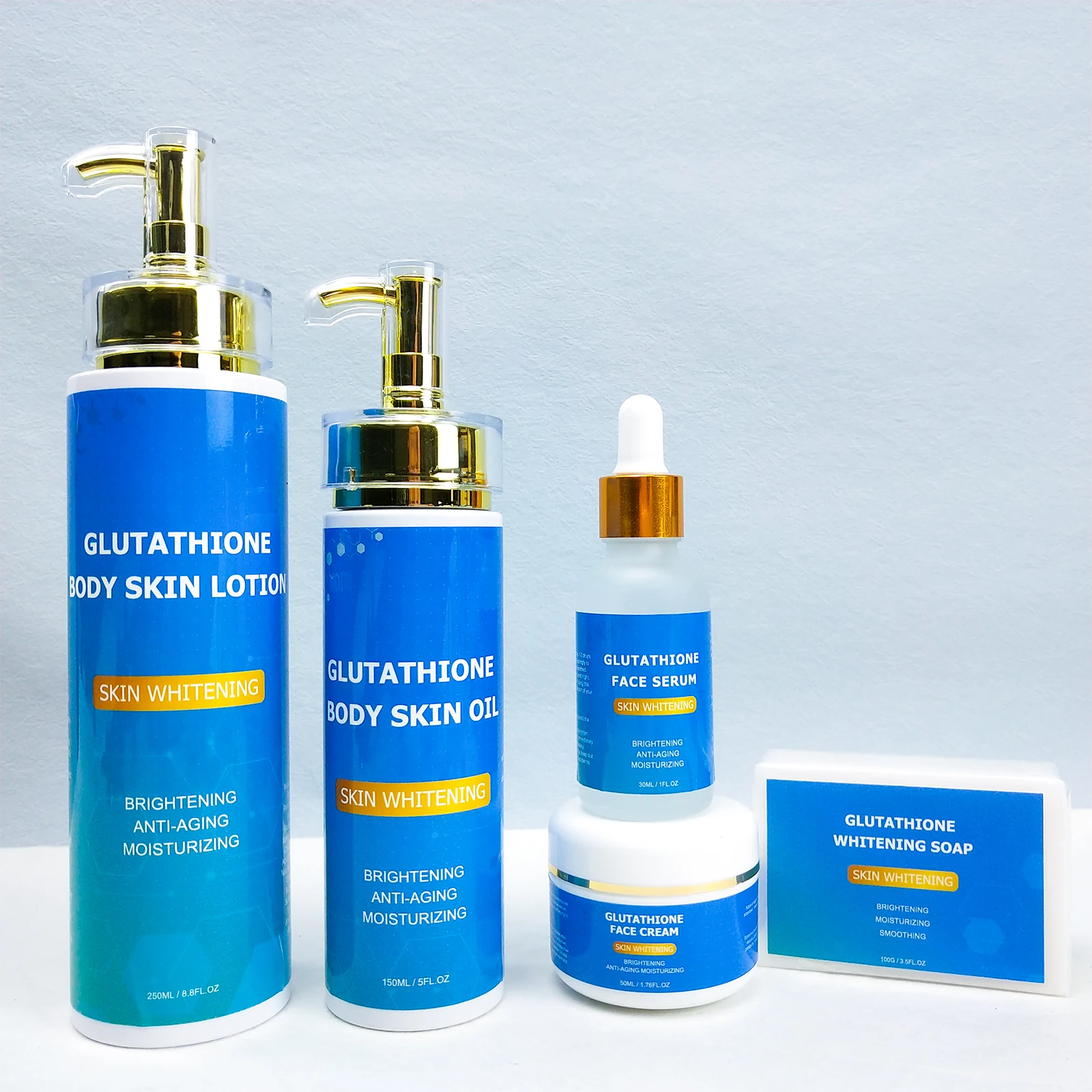 Aixin 100G Glutathione Whitening Skin Care Set Brlghtning moisturizing Smoothing Soap With Glutathione Whitening Soap