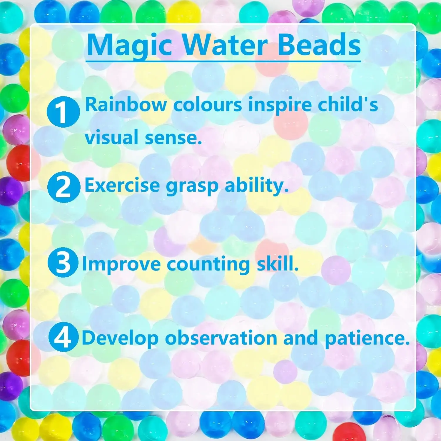 Magic Water Elf Toy Kit with Beads Dinosaur Eggs 3D Handmade Aqua Fairy Set for Kids