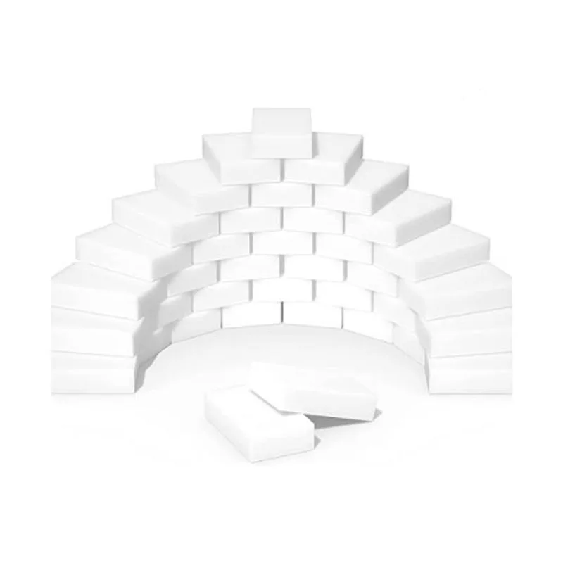 Magic Sponge Eraser 100 Pack Premium Melamine Foam Cleaning Pads Non-Scratch Scrub Sponges  Cleaning Kitchen Dish Sponges