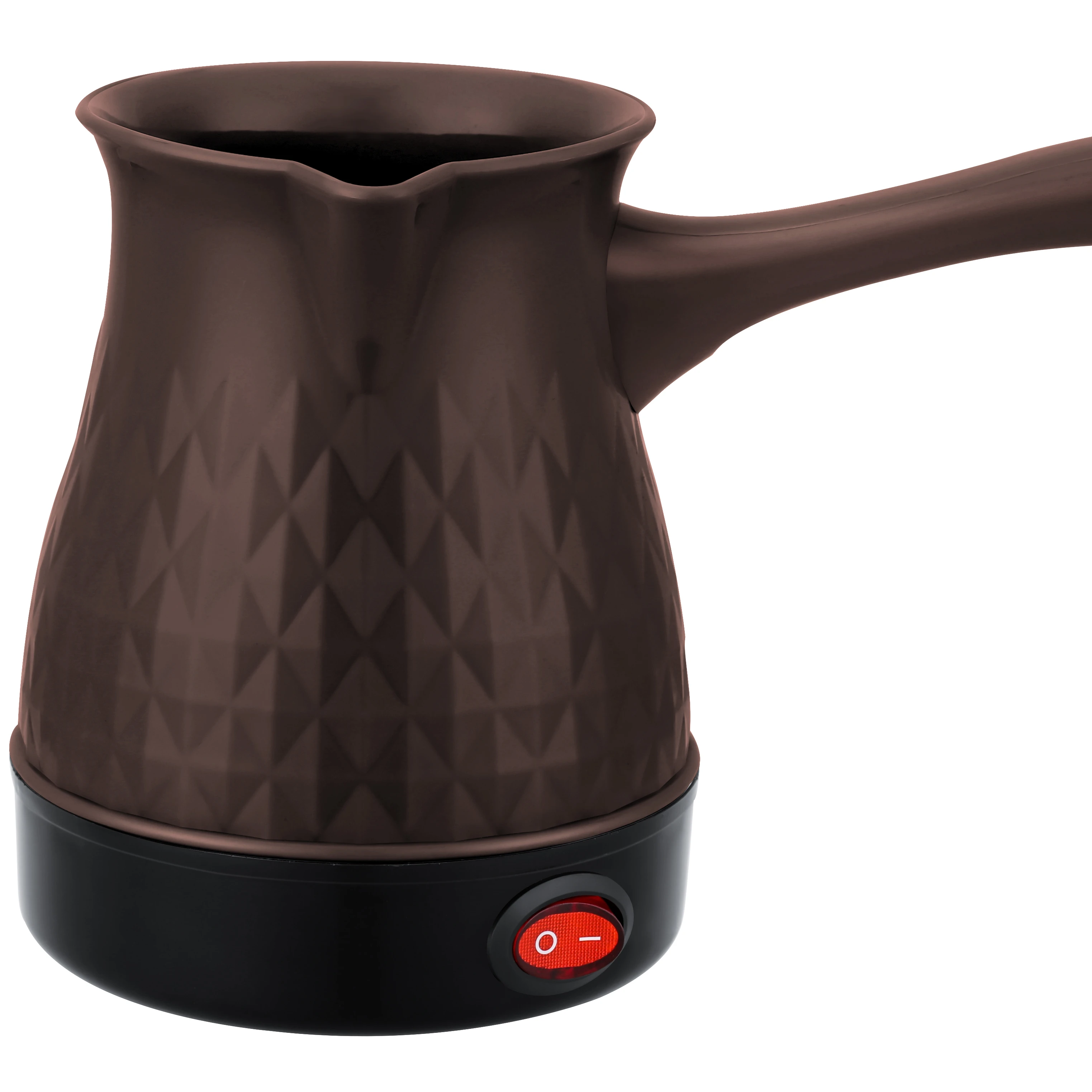 mini Plastic diamond pattern for folding handle 500ML turkish coffee kettle electric ckd