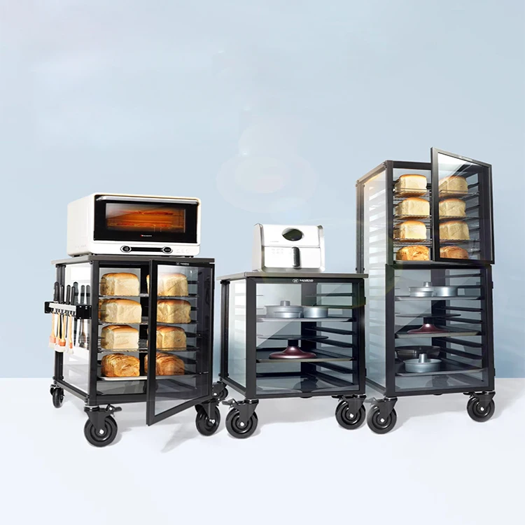 Multi Layer Kitchen Equipment Food Pizza Bread Pan Oven Bakery Baking Tray Rack Trolley