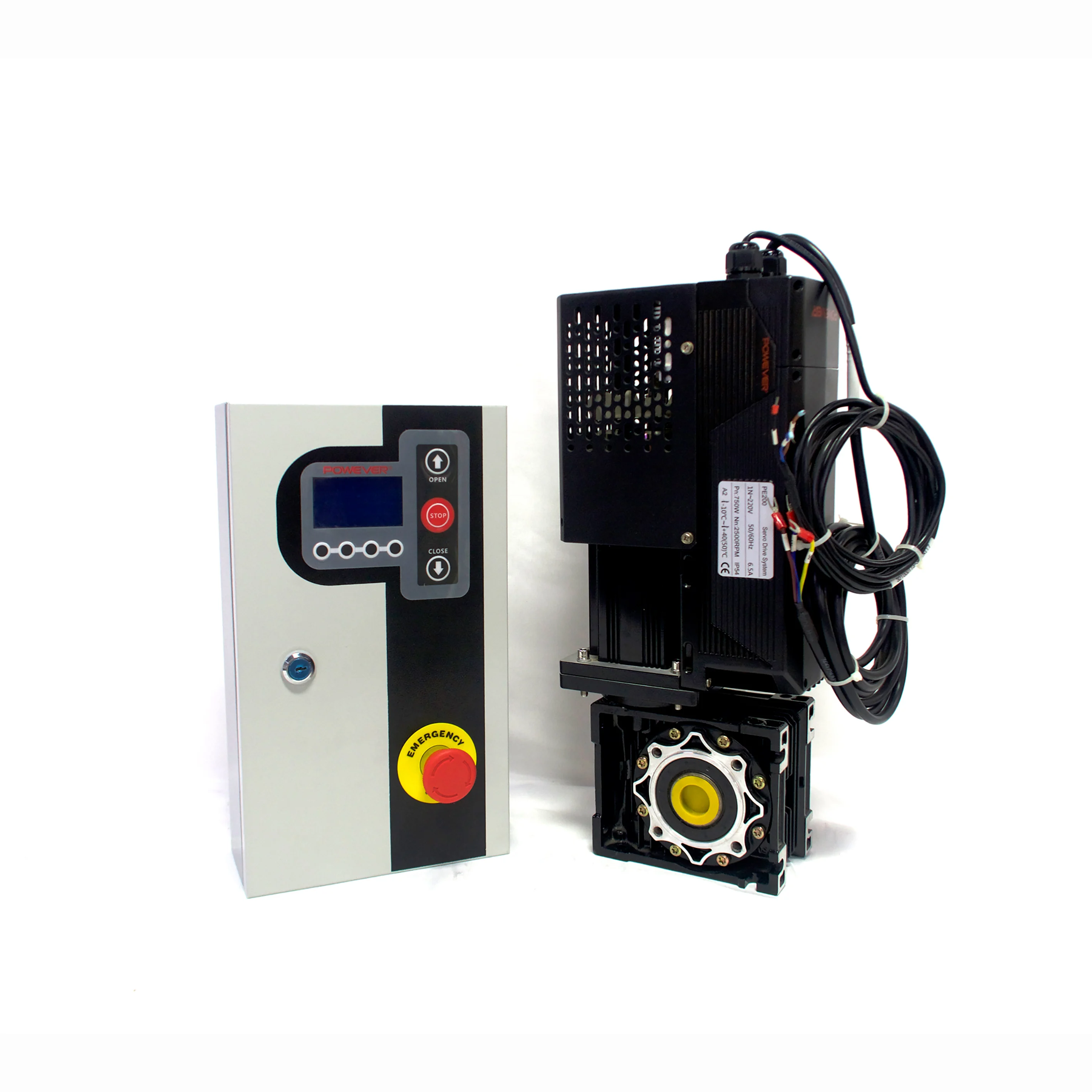 Flexible High-Speed Doors A2 750W Puertas de Alta Velocidad Servo Motor and Automatic Control System  for Workshop Entrance