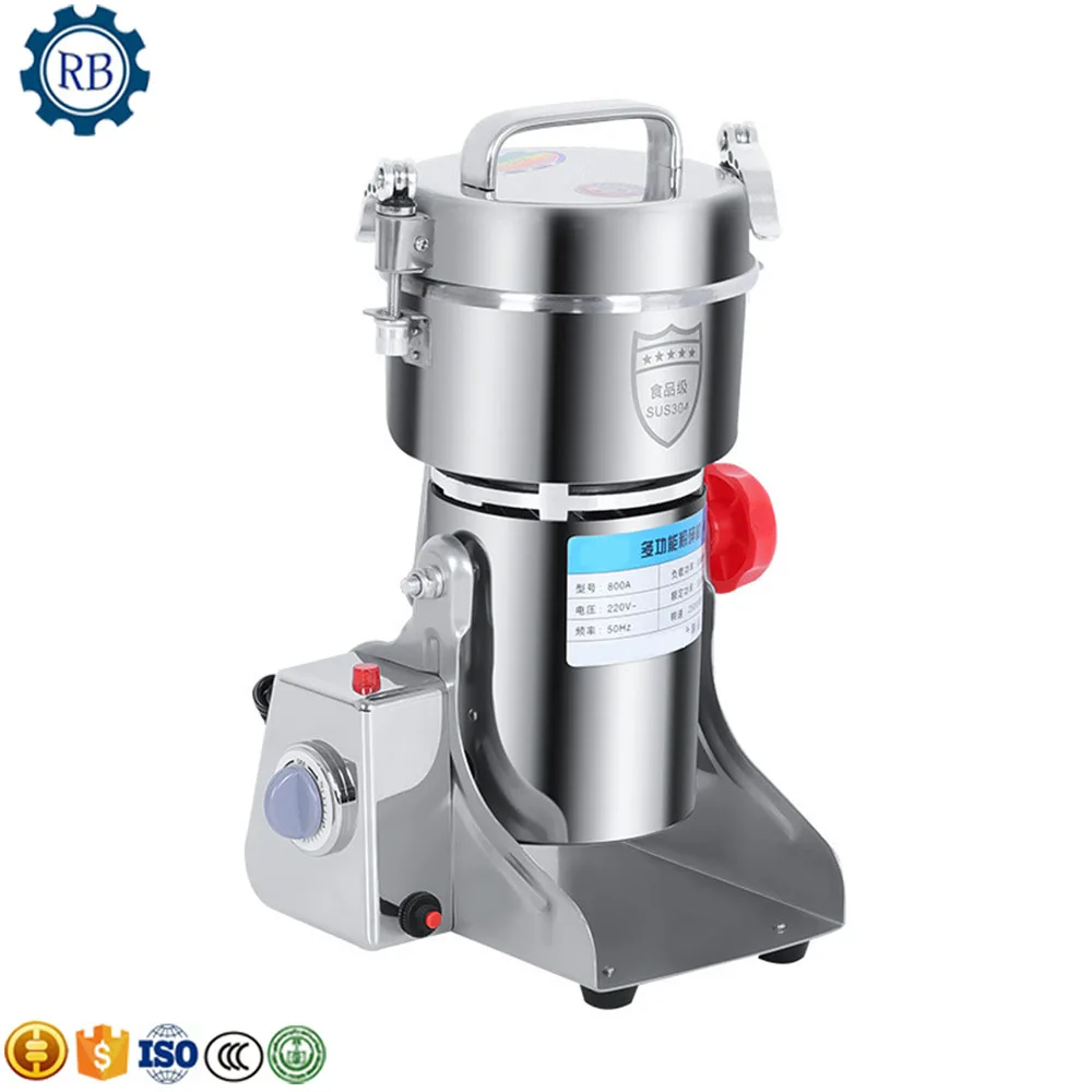 stainless steel swing type powder mill for chilli herbs cereals wheat flour rice