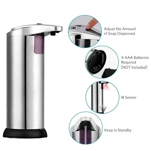 Smart Automatic Soap Dispenser Stainless Steel Dispensador de jabon For Bathroom