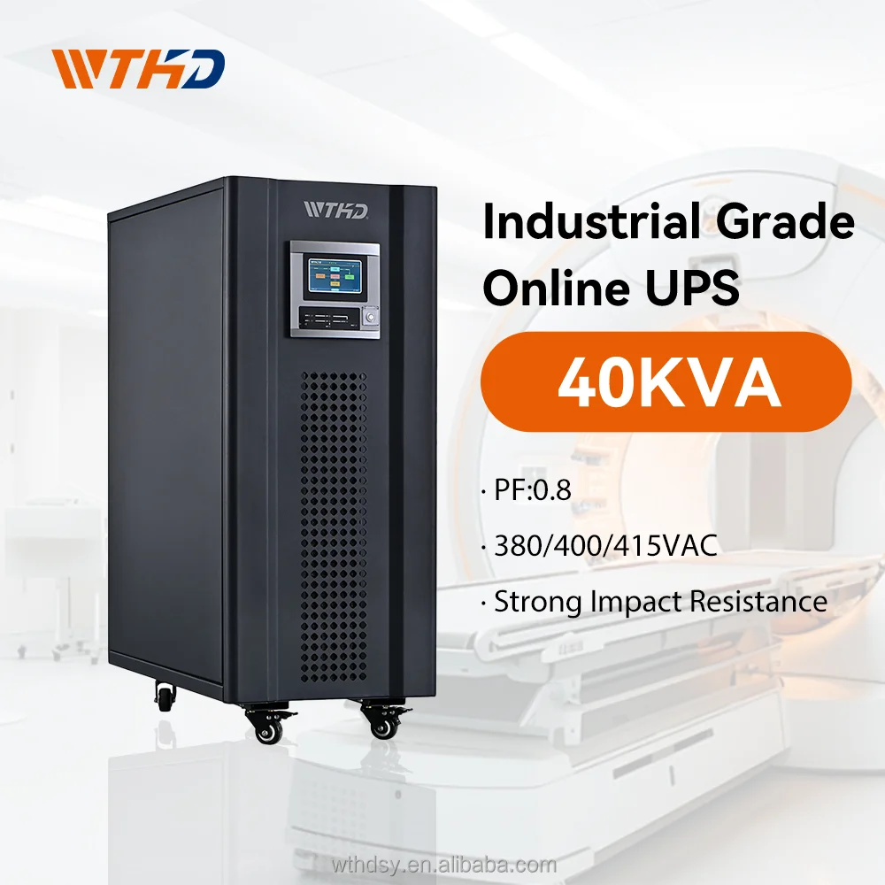 Чистая Синусоидальная волна 40 кВА 30 источник питания Online UPS 3-фазный 380V 400V 415V с изолирующим трансформатором