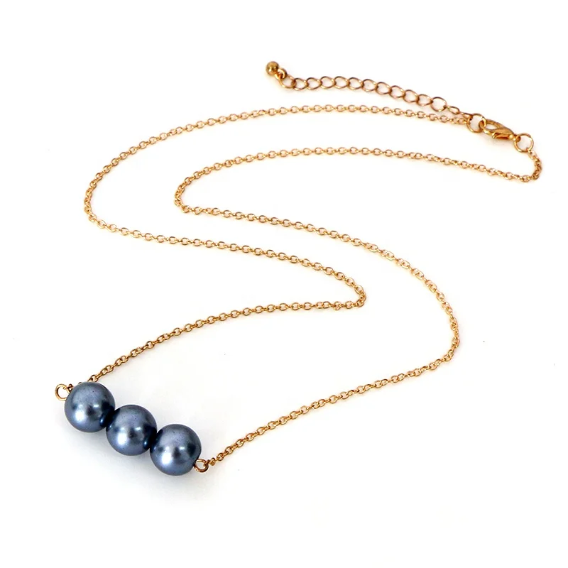 Hot Sale Pearls Hawaiian Jewelry Wholesale Necklace Personalized Pearl Gold Plated Pendant 4designs