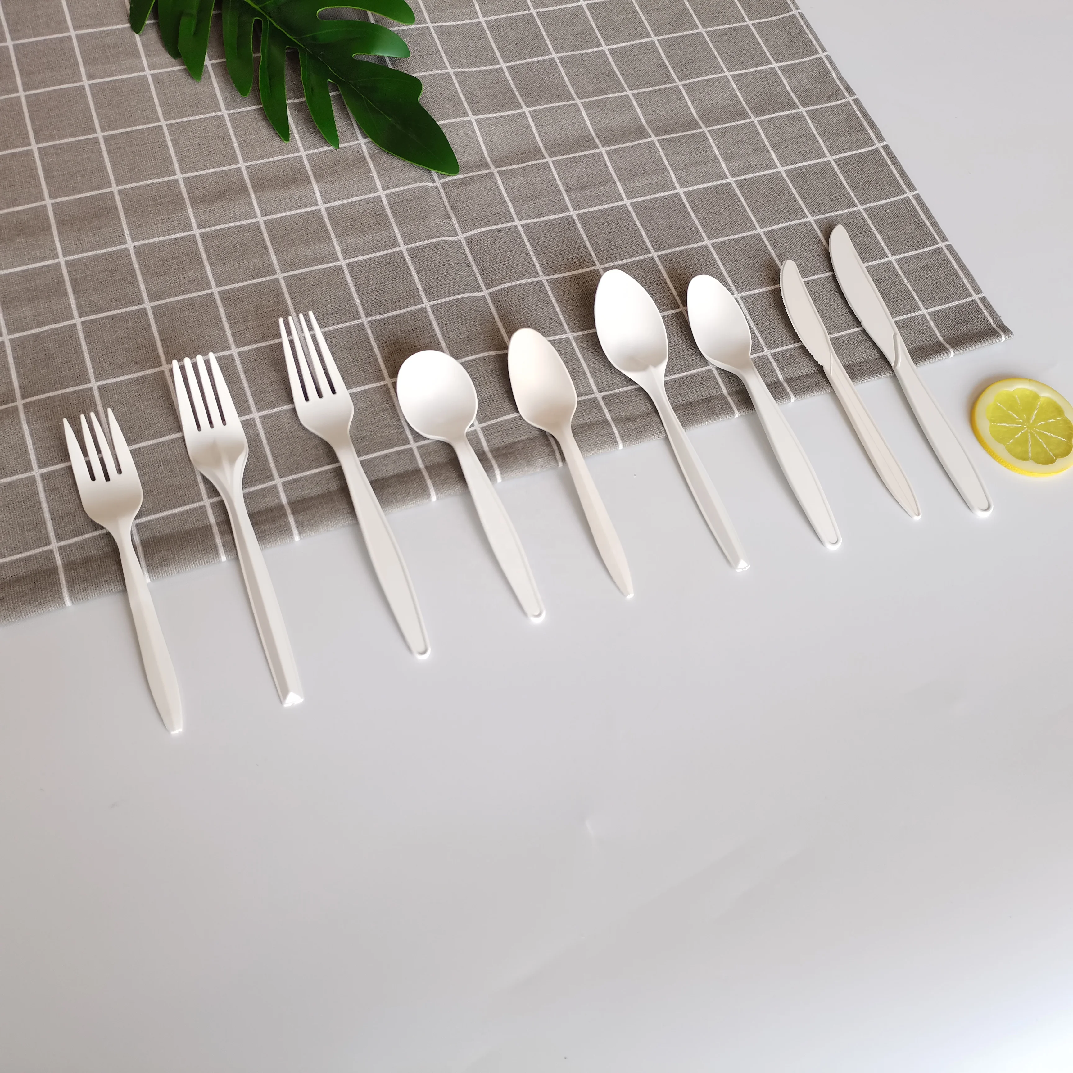 Compostable Serving Utensils Cutlery Set Individually Wrapped Flairware Soup Spoons Sporks Biodegradable Sustainable Cutlery