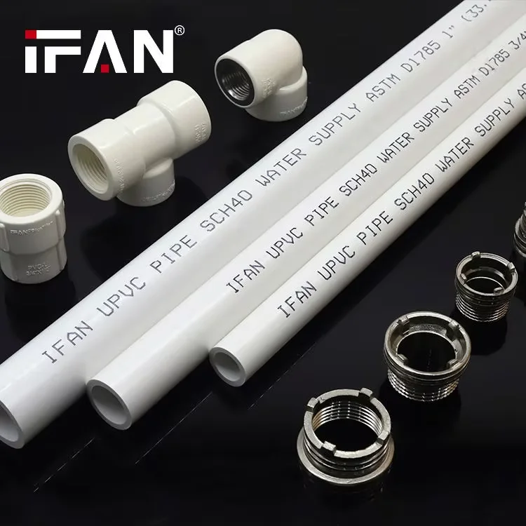 Китайский поставщик IFAN SCH40 Белые фитинги из НПВХ водопроводные трубы ПВХ