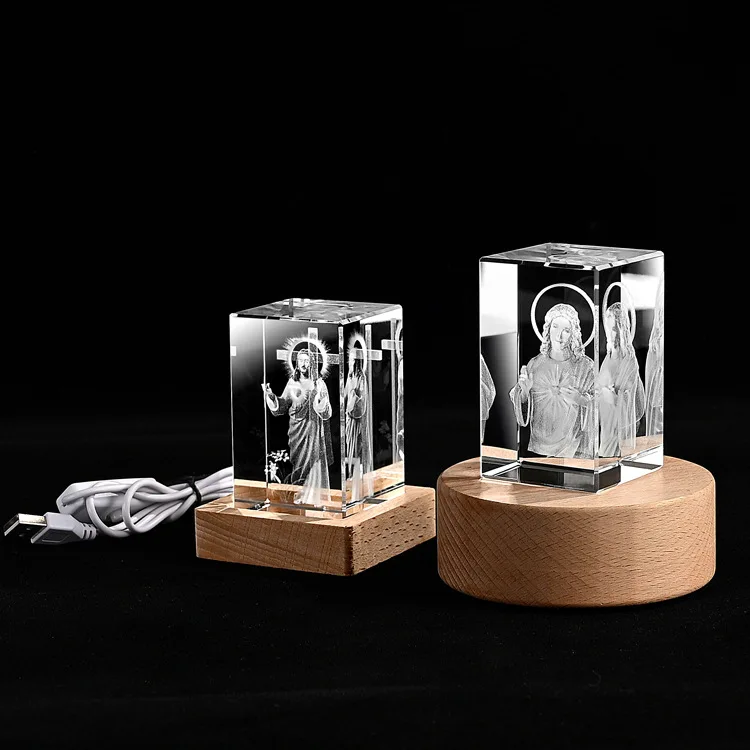 Honor of crystal New Design glass cube 3d laser engraving custom 3d laser crystal crafts crystal cube souvenir