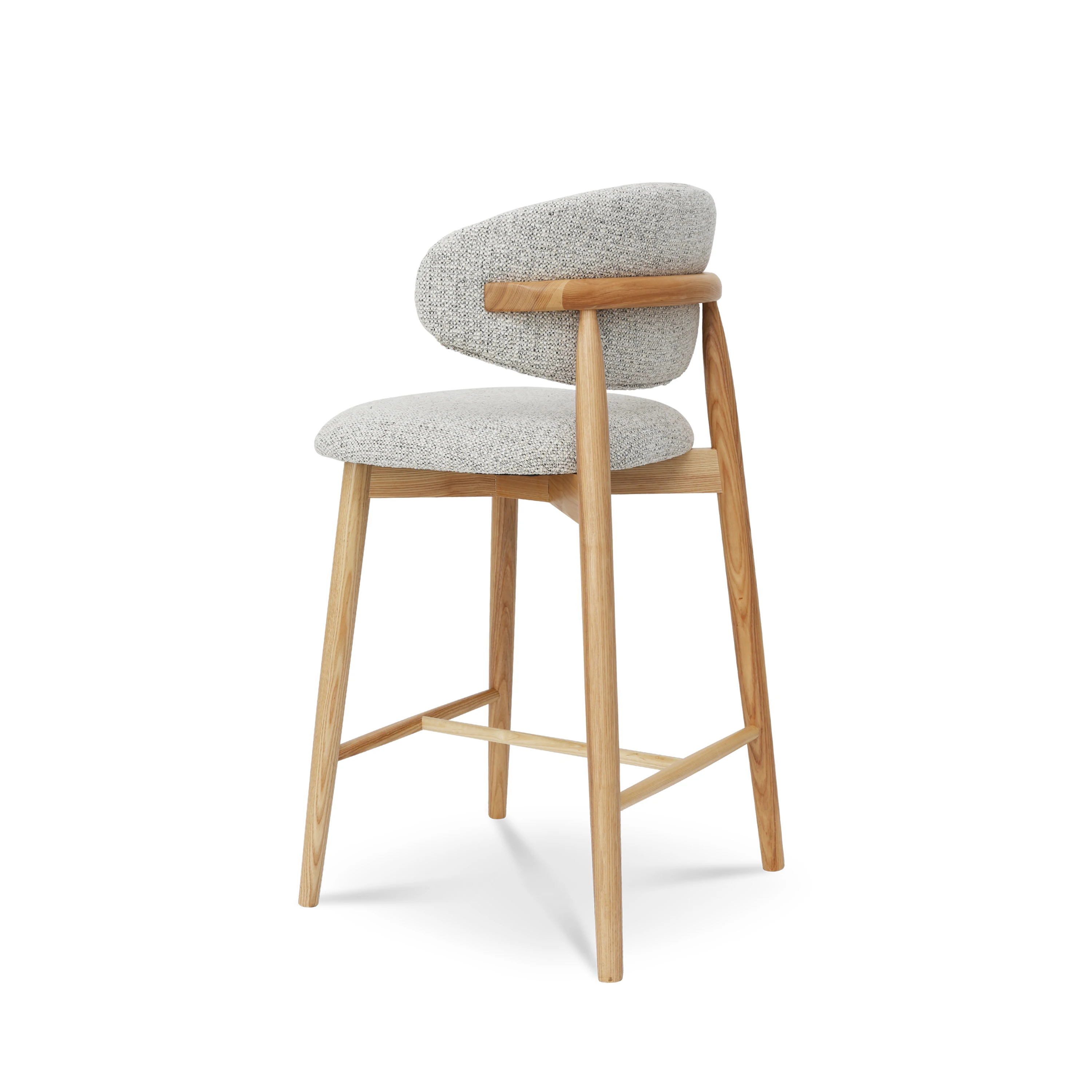 Wholesale dining chair wooden bar stool high chair solid wood bar chair