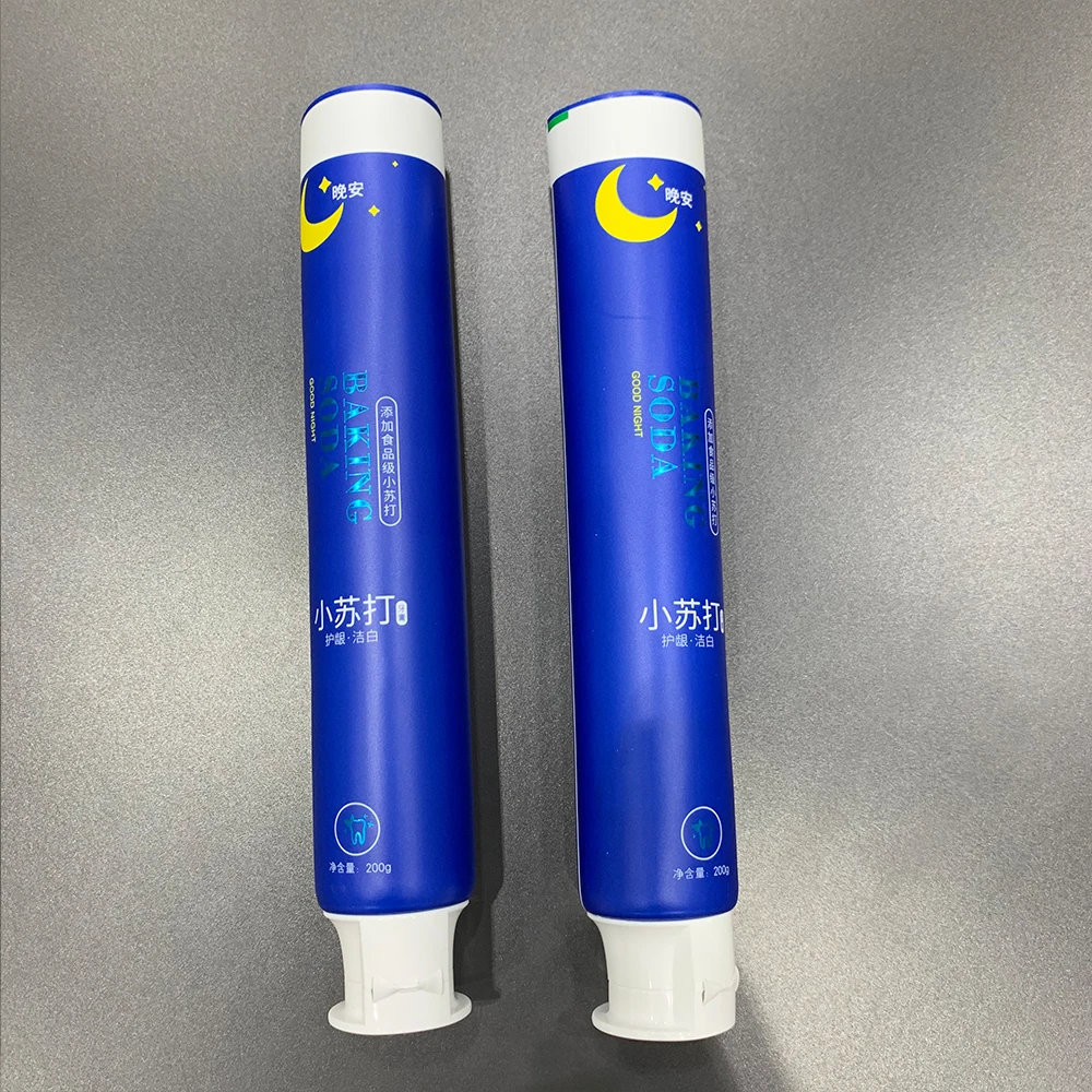 Soft matte aluminum barrier laminated toothpaste tube container