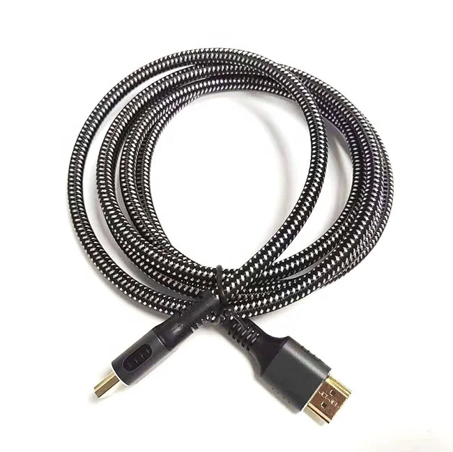 OEM 4K 8K UHD Braided Nylon High Speed 2.1 HDMI Cable Cord for Sony TVs PS5 Gaming Monitor