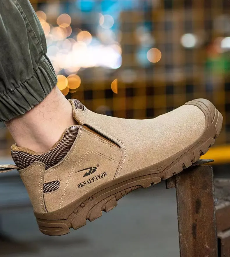 THREEDIV new fashion welder special labor protection shoes smash-proof puncture protection shoes men protective shoes