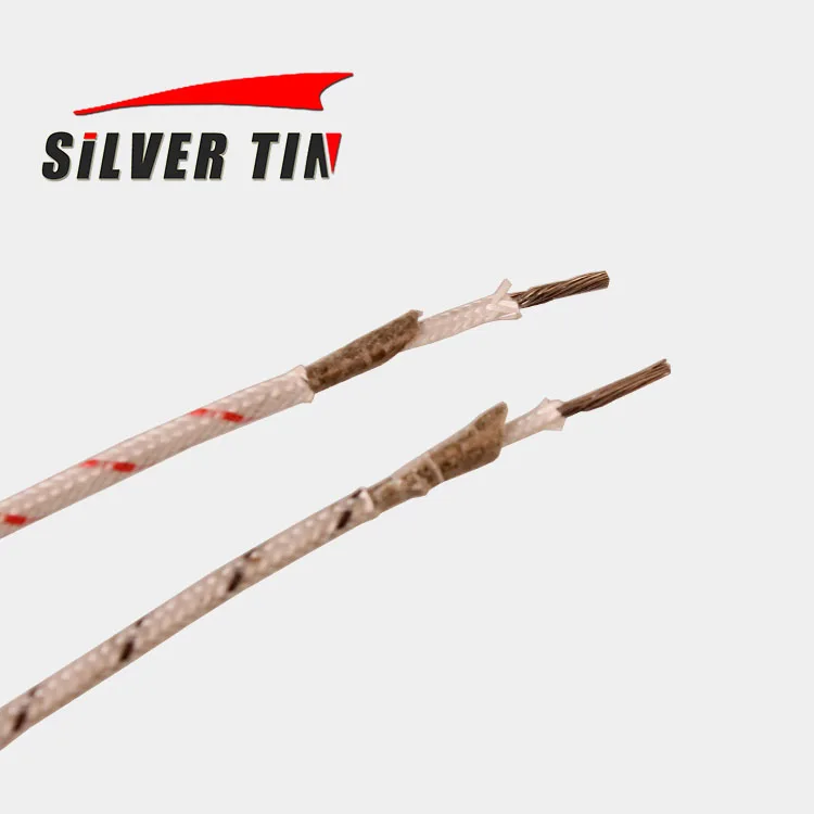 Pure nickel fiberglass braid mica wrapped 24awg 22awg 20awg 18awg 16awg 14awg wire cable