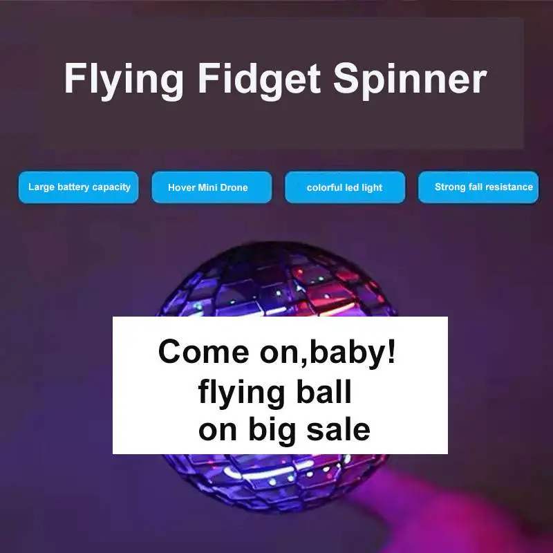 Лидер продаж на Amazon летающий шар Fly Nova Pro Magic вращающийся 360 градусов мини-Дрон светодиодный игрушечный Летающий