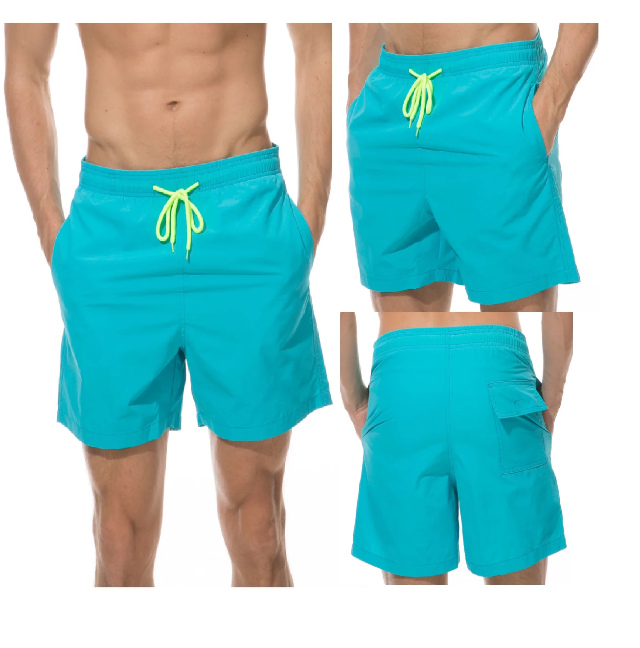 2022 BSCI Men Waterproof Surf bathing Beach Swim Shorts men Swimming shorts trunks mens swim shorts