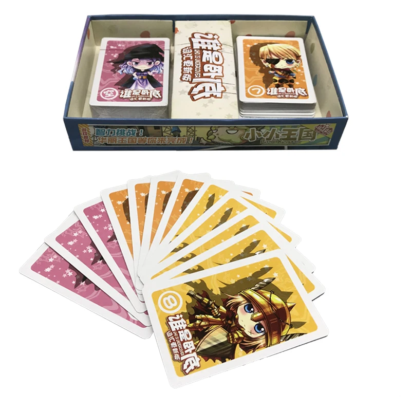 Custom designed high quality funny board game factory Cartoon unknown cover educational game words for kids