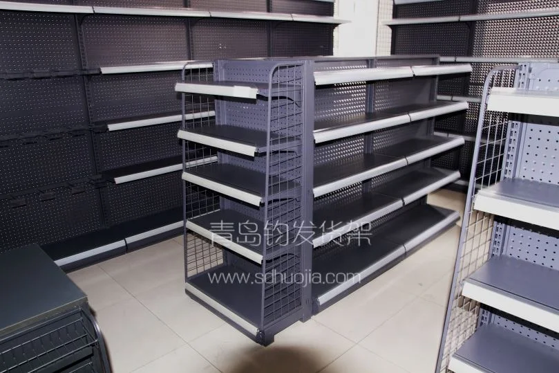 
supermarket metallic shelf convenience store gondola rack display steel groceries shelves 