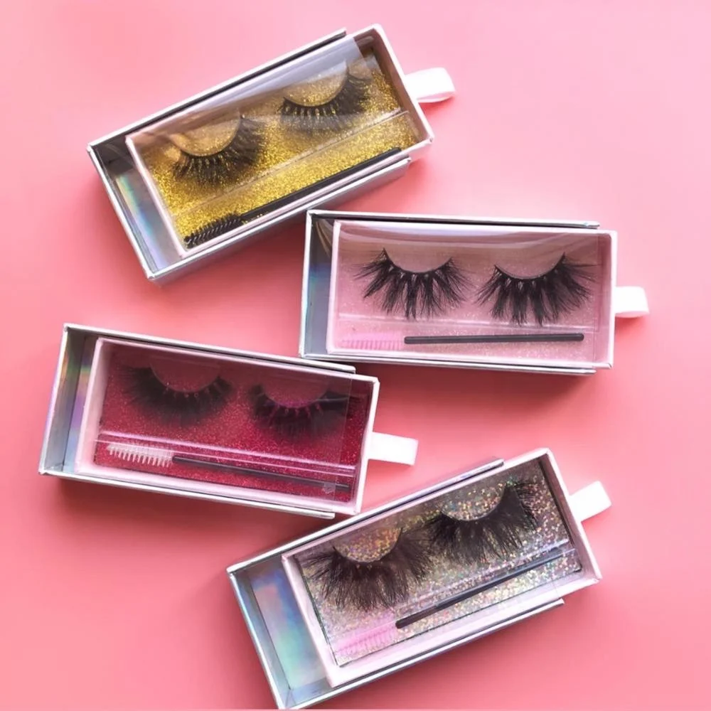 
2019 Wholesale Vendor Cheap Price Cruelty Free eyelash packaging, Faux Mink Make Up One Dollar packaging Eyelash 