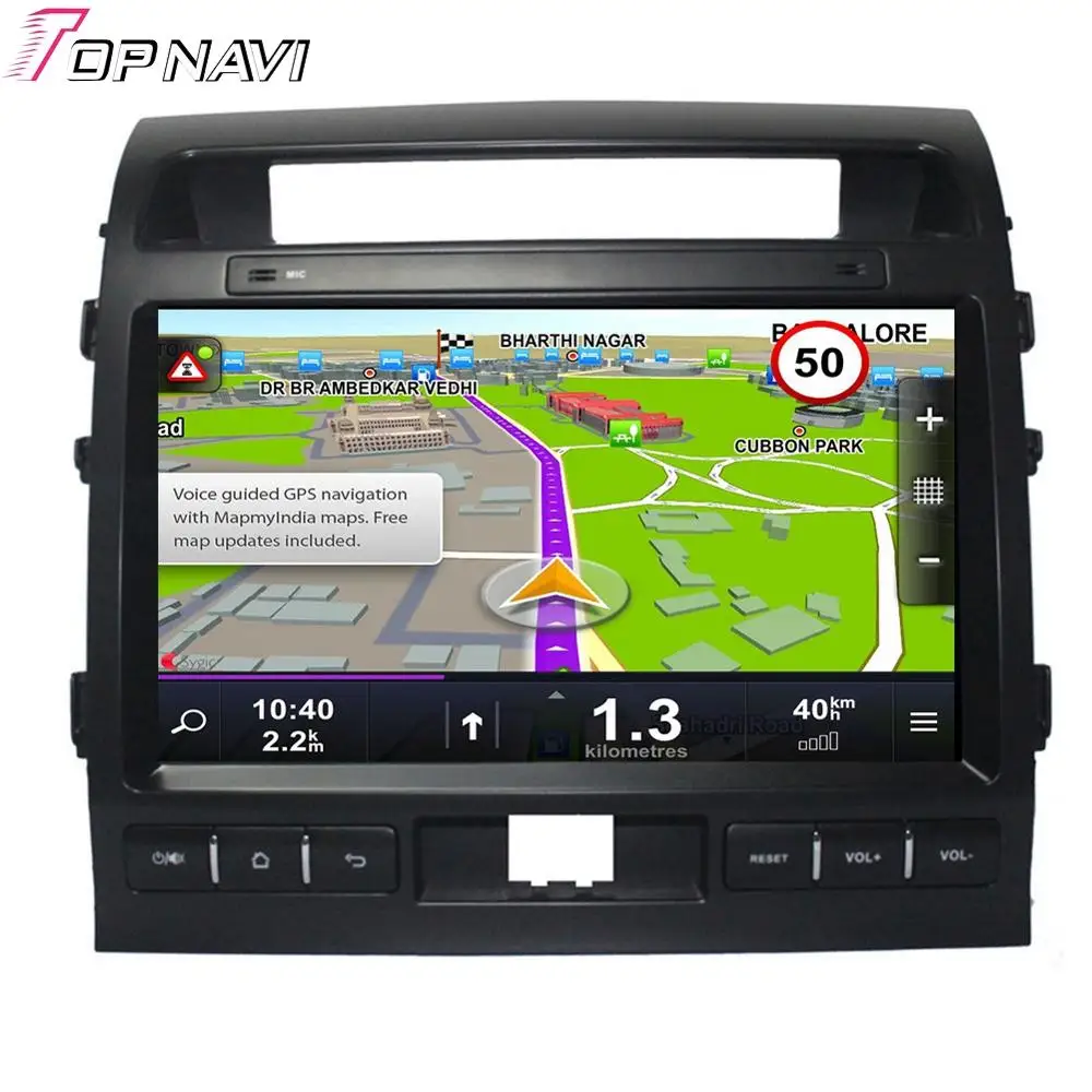 10 Inch 2 Din Car GPS Navigation For Toyota Land Cruiser 2007 2008 2009 2010 2011 2012 2013 2014 2015  Android Car Radio Video